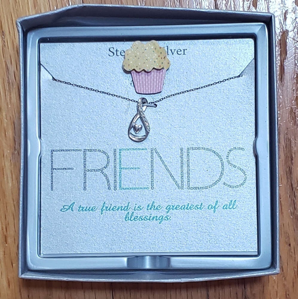 Footnotes necklace -sterling silver- NWT